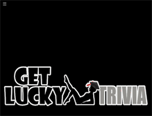 Tablet Screenshot of getluckytrivia.com